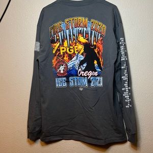 Fire storm 2020 ice storm 2021 graphic shirt